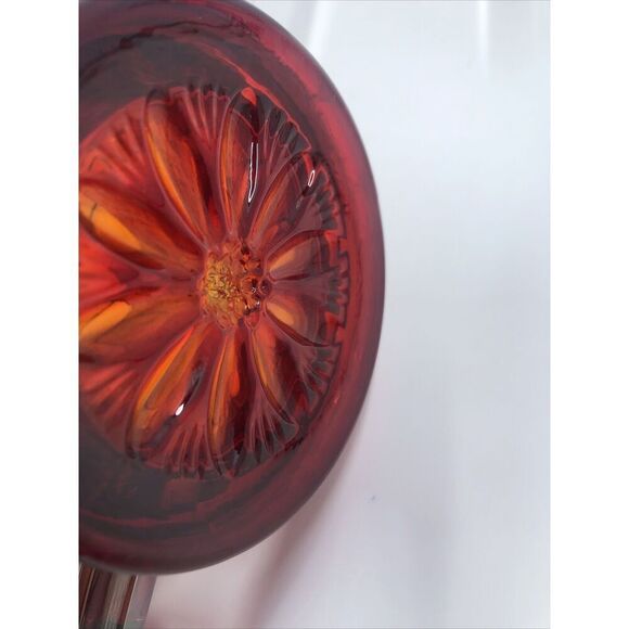 1967  ACGA Carnival Glass Club Souvenir Robin Mug Red MCM - Picture 10 of 14